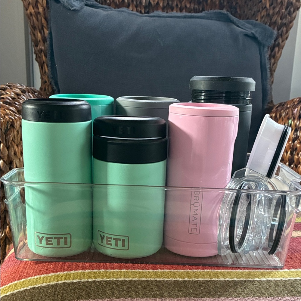 Yeti and brumate can coolers